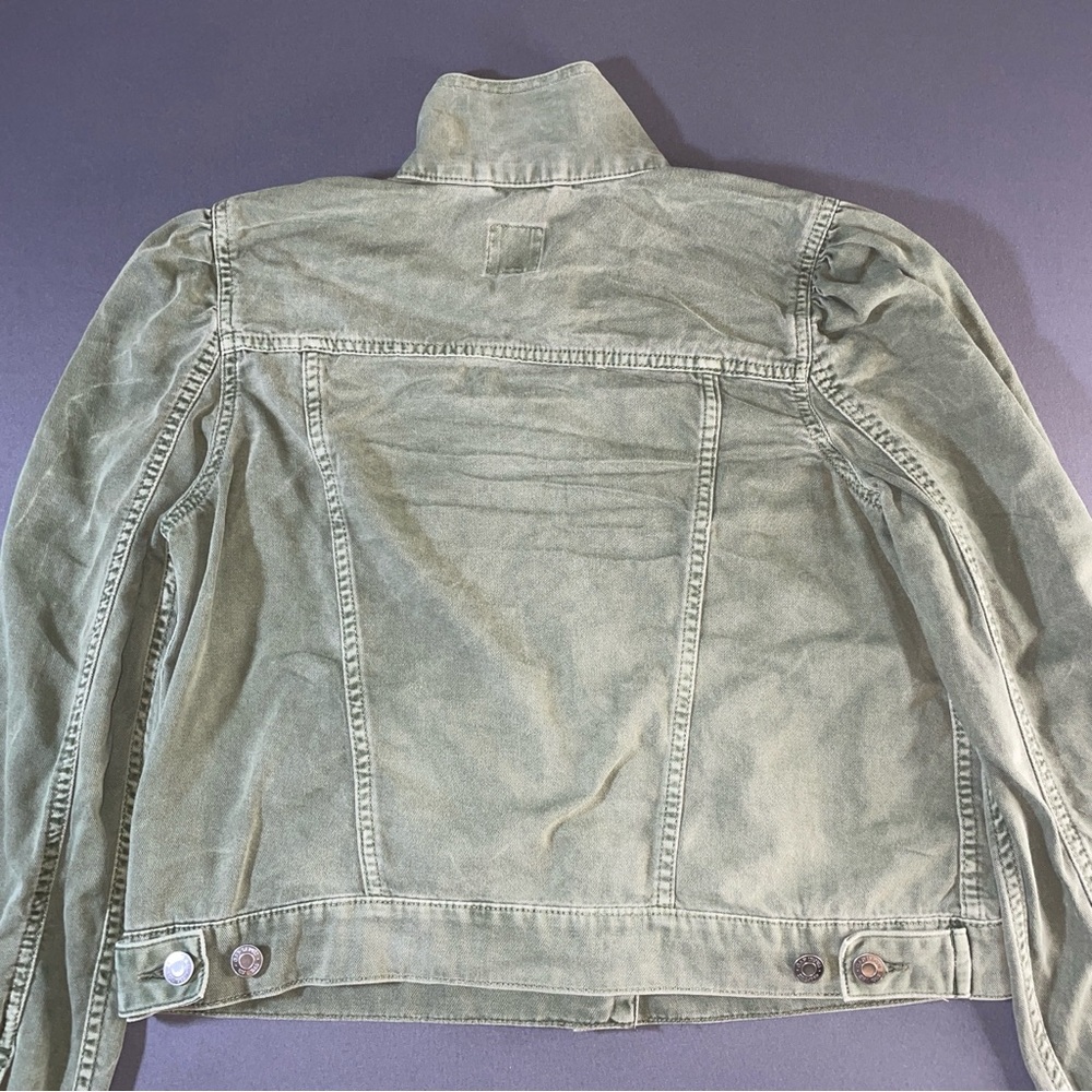 GAP Light Olive Jean Jacket - Picture 9 of 10